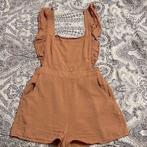 Brown kittenish romper